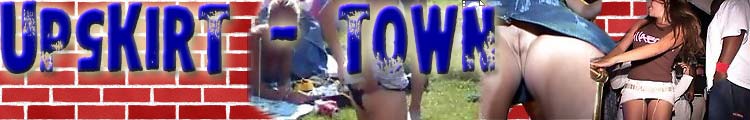 Shocking upskirt town